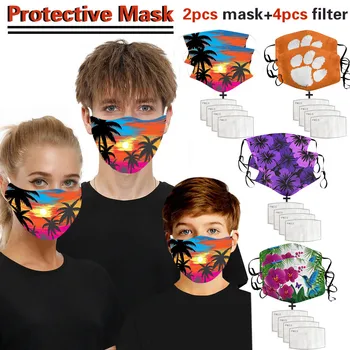 

In Stock Face Dustproof Windproof Foggy Haze With 1pc Gasket Face Filter Topmask For Cycling Mascarillas Mondkapje Face Mask
