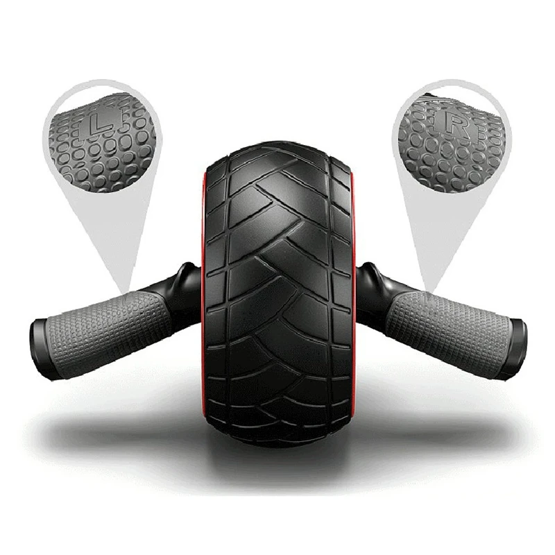 Горячее-без шума брюшное колесо круглые Ab Ролики для сердечника тренажер талии рука силовые упражнения Бодибилдинг пресс тренажерный зал фитнес