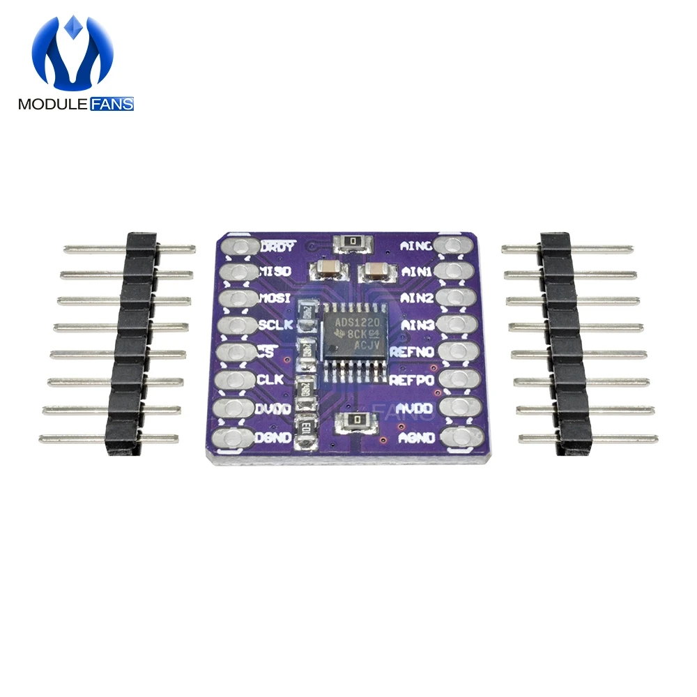 Аналого-цифровой ADC 24 бит A/D датчик конвертера модуль I2C IIC SPI низкая мощность 24-битная плата для измерения температуры