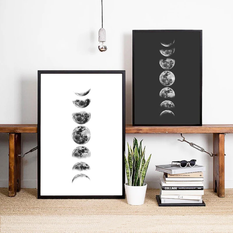 Moon Phases Canvas Print