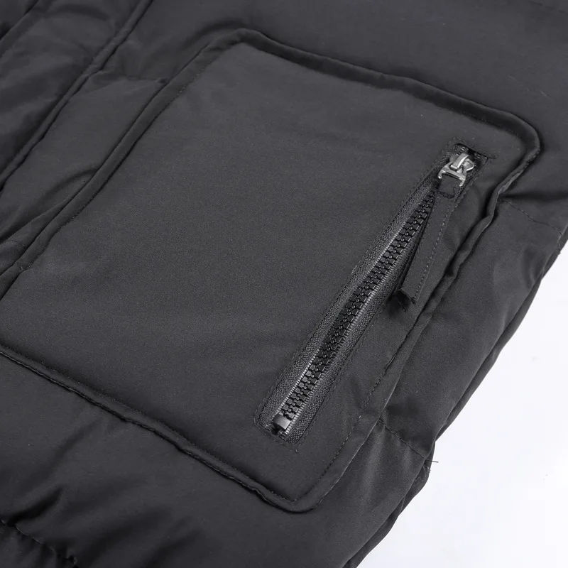 S. ARCHON, зимняя утепленная мужская куртка с капюшоном, хлопковая теплая куртка-бомбер, однотонная Свободная куртка, Повседневная Уличная куртка с капюшоном, мужская куртка большого размера