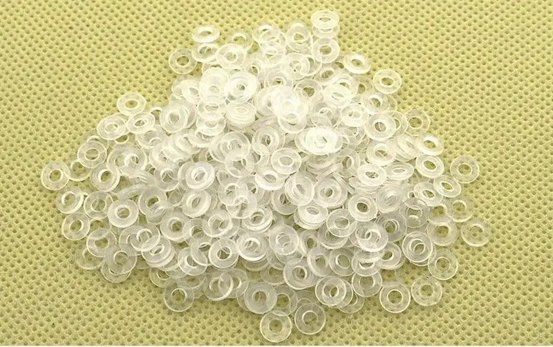 50pcs White Plastic Nylon Washer Nylon Flat Washer For Screws Bolts M2 - M20