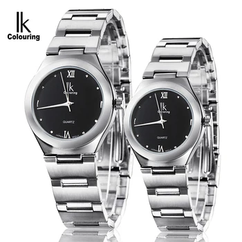 

Simple Couple Watches Pair Men and Women Fashion Diamond Stainless Steel Quartz Pair Lovers Watch Gifts For Birthday Anniversary