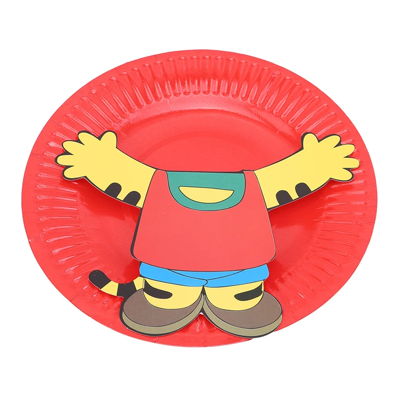 Handmade Educational Toys For Children Kindergarten Education Creative Diy Material 3D Paper Plate Stickers To Give Children