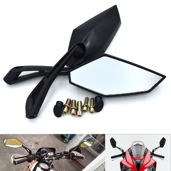 

Universal 8mm 10mm Motorcycle Rearview Mirrors Motorbike Mirrors for Kawasaki ZZR600 ZX6R ZX636R ZX6RR ZX9R ZX10R Z1000 ZX12