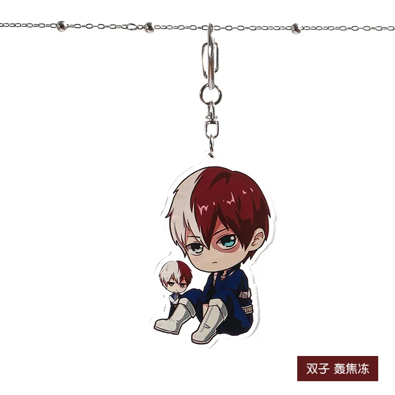 K-753 Аниме My Hero Academy брелок Bakugou Katsuki Todoroki Shouto Midoriya Izuku рюкзак аксессуары акриловая подвеска брелок - Цвет: K-753