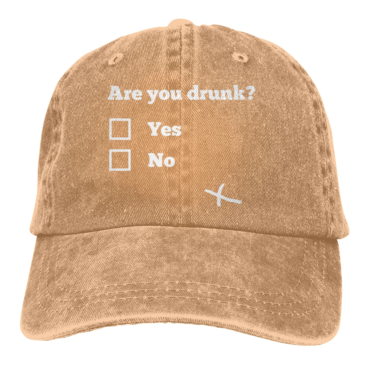 Are You Drunk Casquette, Черная мужская и женская джинсовая бейсболка, регулируемая бейсболка для гольфа - Цвет: Хаки
