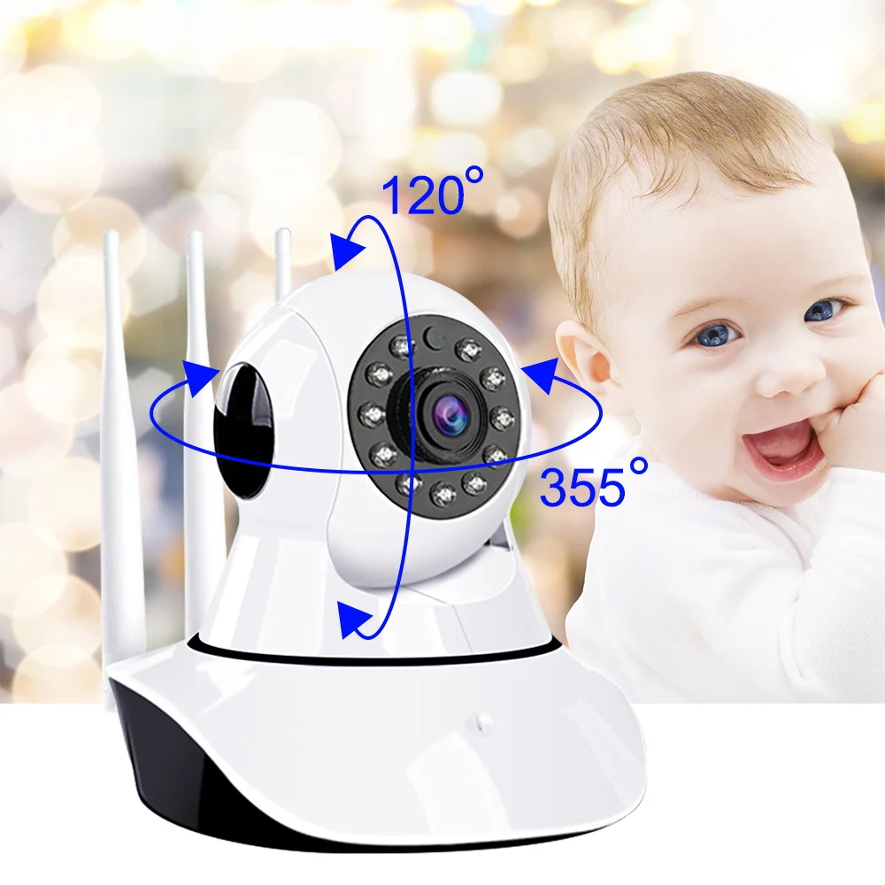 Ip-камера, Wifi, ночное видение, 1080 P, домашняя камера безопасности, обнаружение движения, двухсторонняя аудио Беспроводная умная cctv камера наблюдения