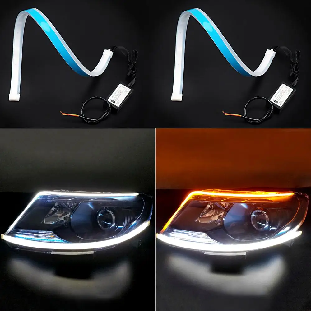 DRL светодиодные дневные ходовые огни светильник динамичные плавные Мягкая