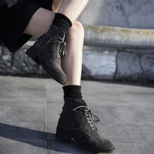 Artmu оригинальные Ботинки martin кожаные женские ботинки ручной работы обувь на шпильке в британском стиле красивые ботильоны на шнуровке с перекрестной шнуровкой