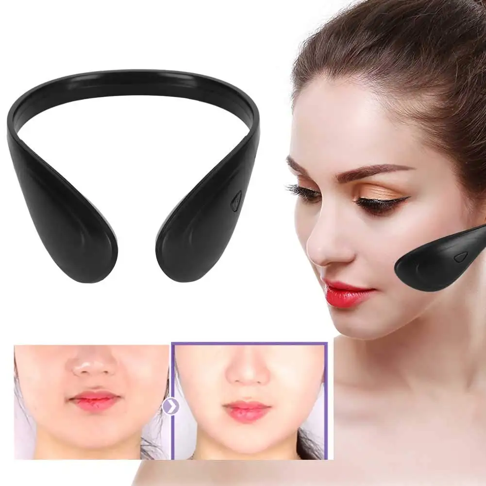 Electric V Face Lifting Massager Face Slimming Belt Facial Muscle Stimulator Facial Tightening Machine EMS V-Face Exerciser