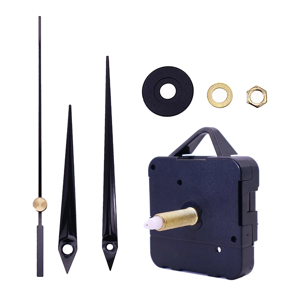 Black Hands Quartz Wall Clock DIY Repair Parts Kit Movement Mechanism Accessory
