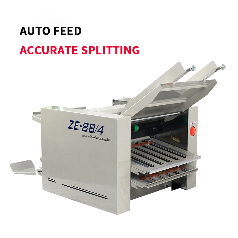 

ZE-8B/4 Automatic Paper Folding Machine Max for A3 Paper+high Speed+4 Folding Trays