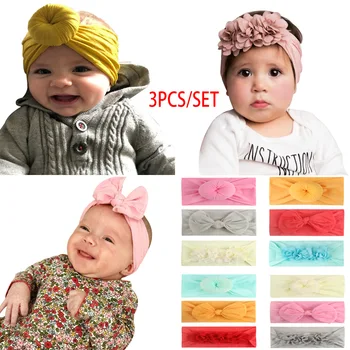 

New Children's Donut Hairband/Chiffon Flower Hairband/Bow Ribbon Hairband Hair Band Hair Accessories Combination