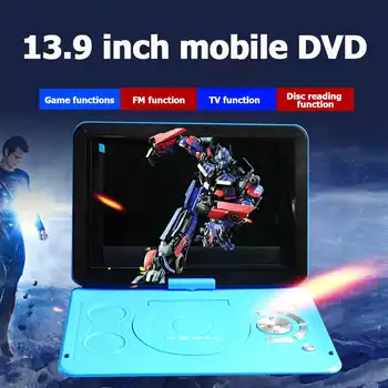 

13.9 Inch LCD Widescreen High-definition Portable Car Mobile DVD Player Can Connected Camera/TV Supports Multiple Functions