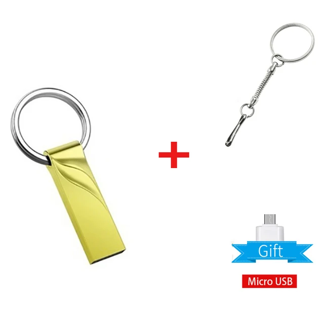 High Speed Pen Drive 64GB Pendrive 128GB Flash USB Stick 32GB cle usb memory 16GB USB Flash Drive 8GB 4GB For Micro Type-c phone Micro USB adapter