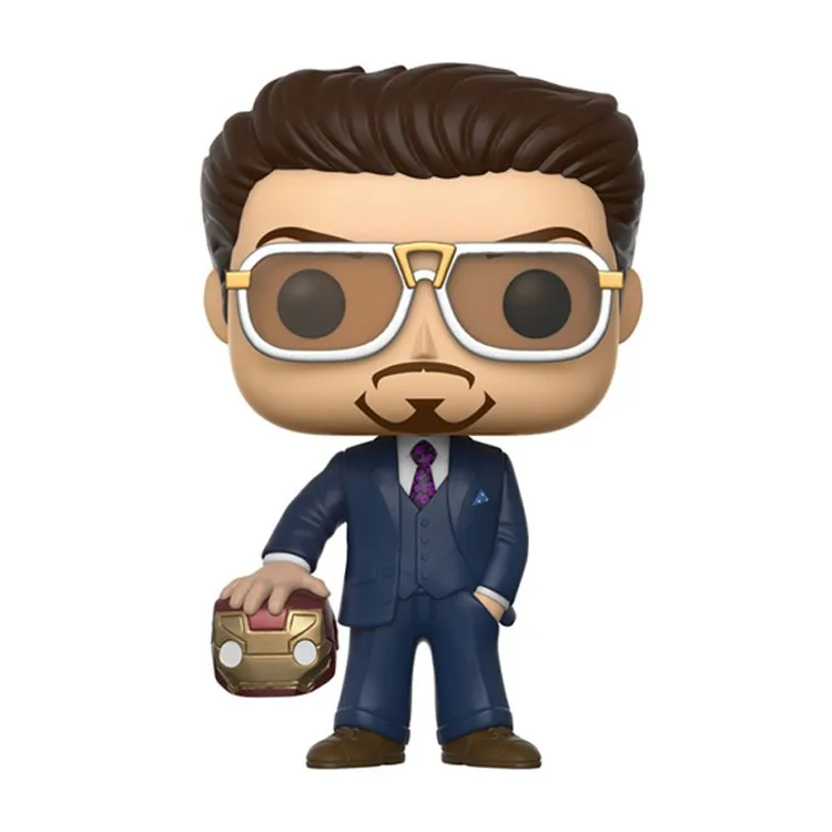 Экшн фигурка из ПВХ Funko POP Человек паук Железный человек Тони Старк Коллекционная