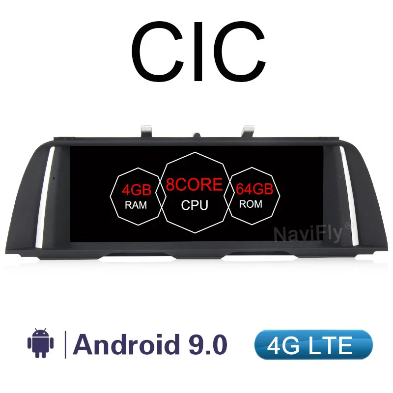 10,25 дюймов ips scree четырехъядерный android система автомобиля Радио DVD gps Navi для BMW 5 серии F10 F11 2011- mirror link 4+ 64G CIC/NBT - Цвет: CIC 9.0 4G LTE