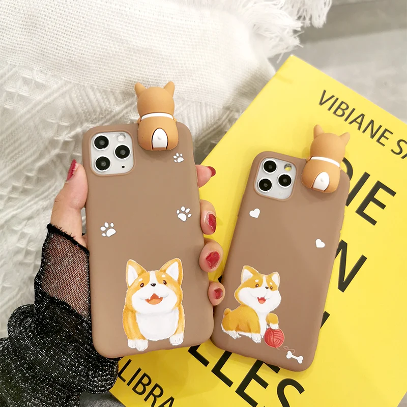 Welsh Corgi Dog Case Soft TPU Puppy Toy Cases For Huawei Nova 7 6 5 4 4e 3 3e 5i 3i 2i 2 Lite P Smart Plus 2019 Z Cover | Мобильные