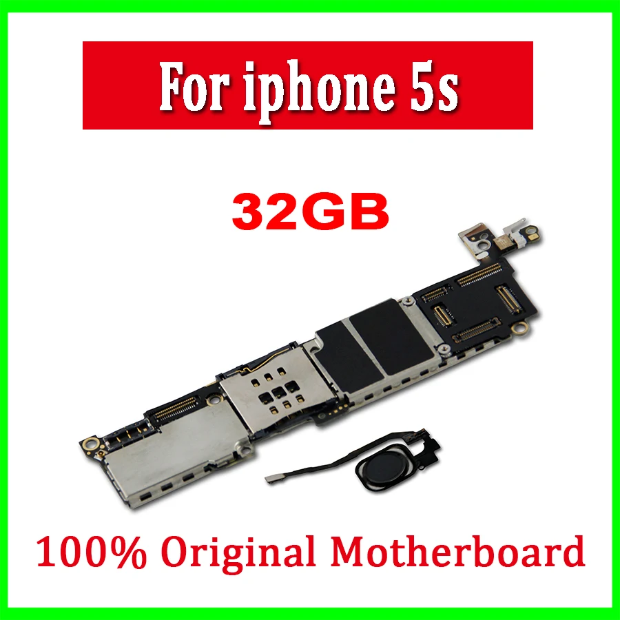 Оригинальная разблокированная материнская плата 16 ГБ 32 64 для iphone 5S с сенсорным