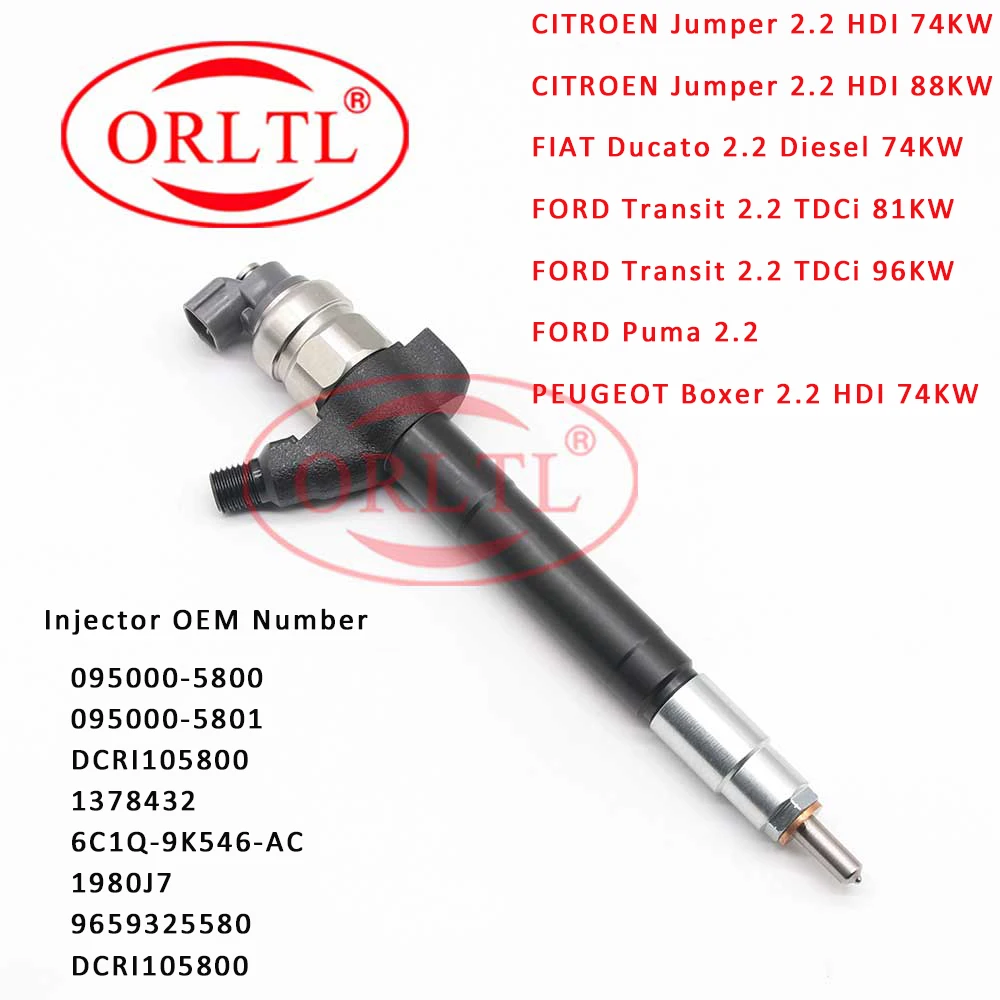 DCRI105800 Common Rail Форсунка 9659325580 дизельный топливный распылитель 1378432 для FORD