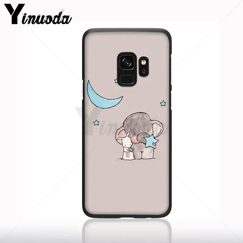 Kartun Little Pangeran Gajah Silicone Phone Case Shell untuk Samsung Galaxy S10plus S9 S8plus S10E A50 A10 A70 Kasus Ponsel