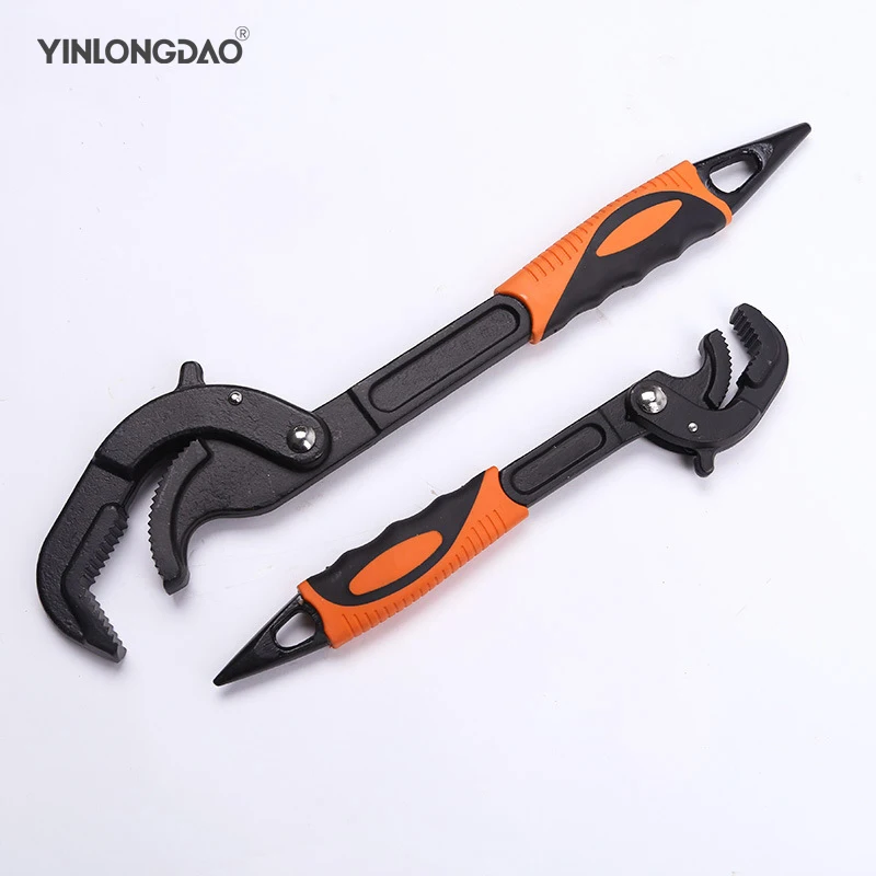 

2pcs/set 10-35/30-60mm Universal Pipe Wrench Multi Tool High-carbon Steel Key Set Open Wrench Monkey Spanner Plumber Hand Tools