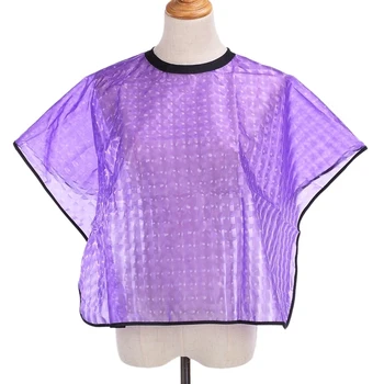 

Beauty Baked Oil Dyed Shawl Hair Salon Barber Shop Waterproof Anti-Sticking Anti-Static Cloth Purple Styling Polyester
