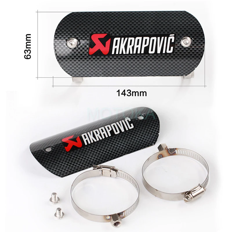 Akrapovic средняя выхлопная труба мотоцикла Защитная крышка тепловой защиты для HONDA cr 125 air blade sh 300 msx 125 grom