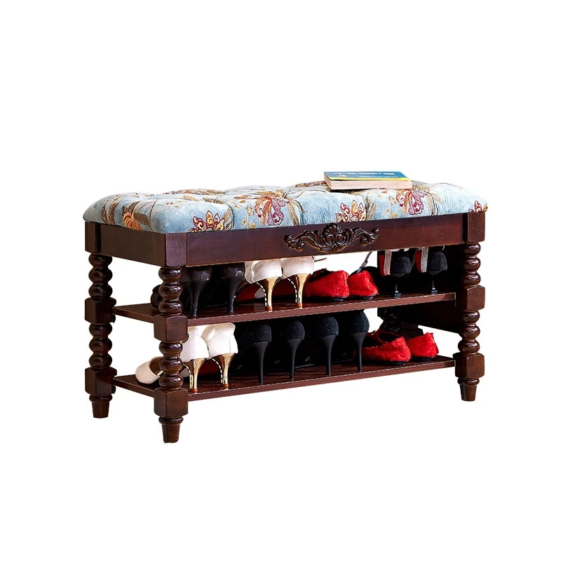 

Solid Wood Shoes Bench, Indoor Shoes Storage Bench,Change Shoes Rack