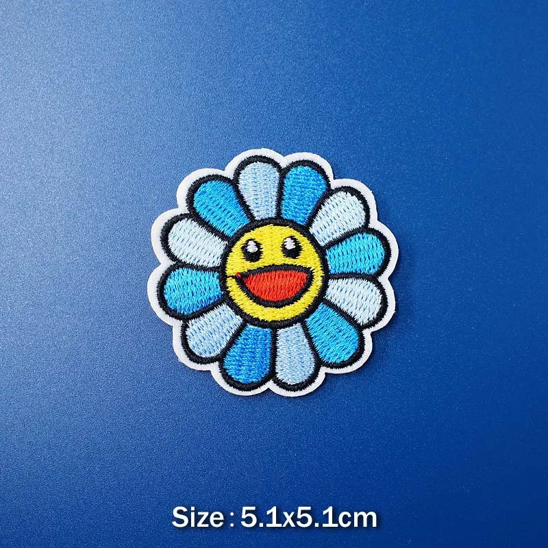 Rainbow Flower Watermelon DIY Patches Embroidery Applique Clothes Ironing Sewing Supplies Decorative Badges Leaf Strawberry 