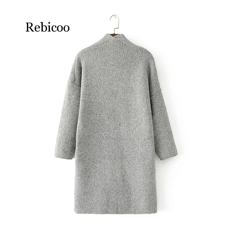 Long Pearl Cashmere Cardigan Sweater Women Wool Long Sleeve Open Stitch Knitted lady's Sweater Cardigans V neck Jacket Coat