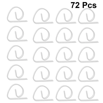 

10PCS/72PCS Plastic Transparent Tablecloth Clips ABS Clear Table Cloth Clamps Tablecloth Clips for Home Restaurant Hotel