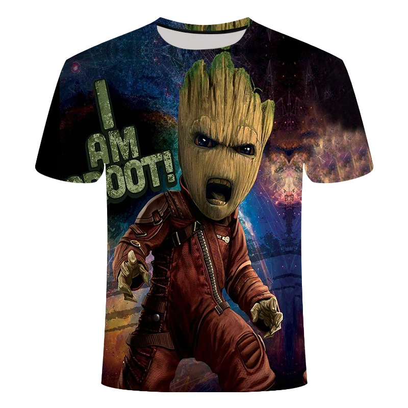 

Groot T Shirts Tees Mannen Unisex X planeet monarch Bounty Hunter Superhero Movie guardians of the galaxy funny 3d t-shirt