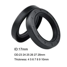 

5/10 Pcs NBR Nitrile Rubber TC Double Lip Oil Seal 17x23x4/10 17x24x4/5/7 17x25x4/5/6/7/10 17x26x5/6/7 17x27x4/6/7/8/10mm