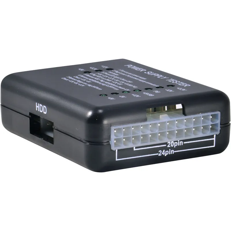Один кусок ATX Тестер питания с 20/24 Pin SATA Molex Разъемы HDD для PSU PC
