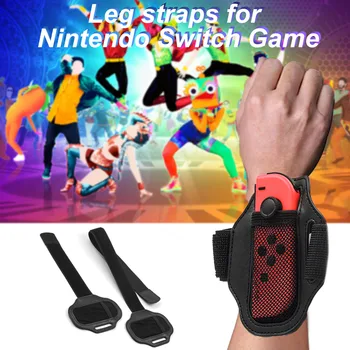 

Bevigac 2PCS Adjustable Sport Movement Leg Straps Bands for Nintendo Switch NS Ring Fit Adventure Joy-Con Controller Accessories