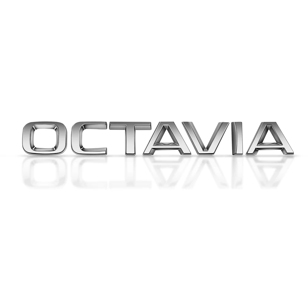 JJZXD Logo della Lettera 3D del Bagagliaio dell'automobile Superb Octavia Sticker ABS Compatibile con Skoda SUPERBA OTTAVIA Accessori per la Decorazione della Coda del Logo Color Name : Octavia 
