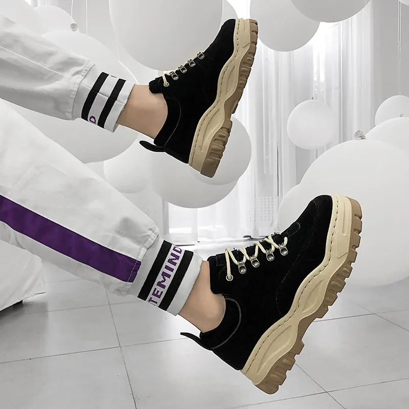 QWEDF Men dad sneakers casual Shoes Air Mesh yellow chunky Outdoor Fashion men Shoes Breathable Hot sale Zapatillas Hombre MC-51