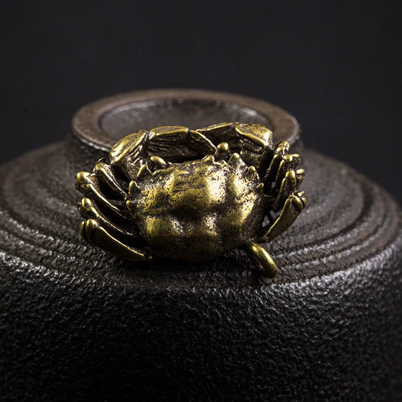 brass mini crab pendants (14)