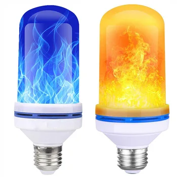 

LED Flame Effect Light Bulb - 4 Modes E26 Standard Base Flame Bulb Flame Bulbs for Christmas Home/Hotel/Bar Party Decoration