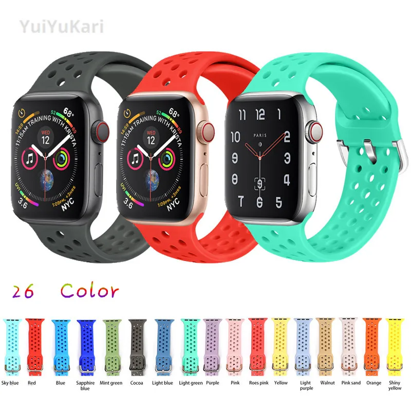 Для применить к apple watch 4 полосы 44 мм 40 наручных часов iWatch ремешок 42 38 версия модный