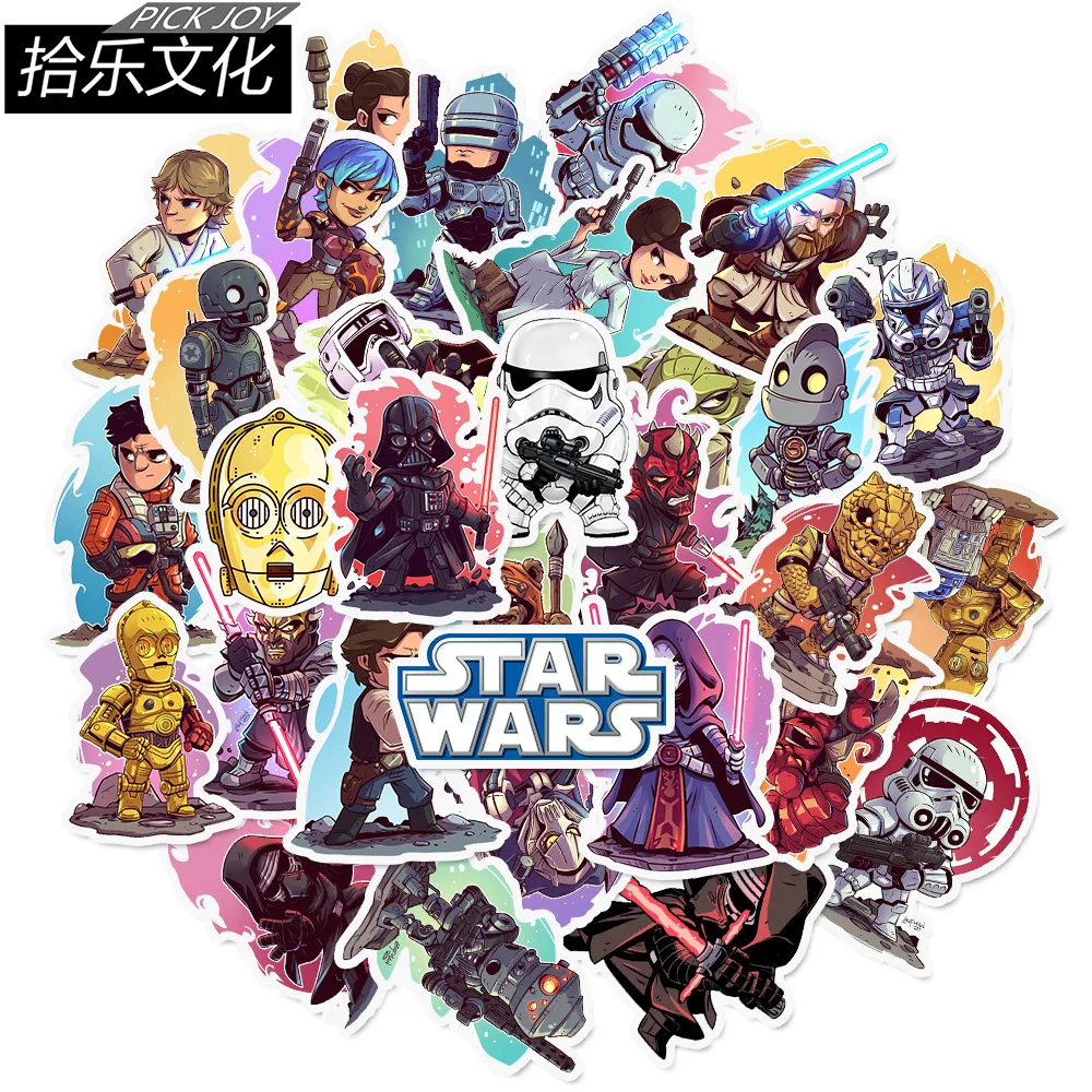 

18 pack/lot Star Wars Waterproof Suitcase PVC Adhesive Stickers DIY Decoration Diary Stationery Stickers Children Gift