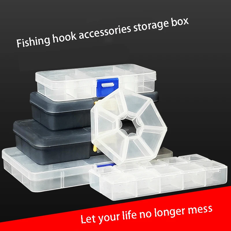 

Fishing Accessories Box Adjustable Plastic Fishing Lure Hook Tackle Box Storage Case Organizer Fishing Accessories Tackle Box