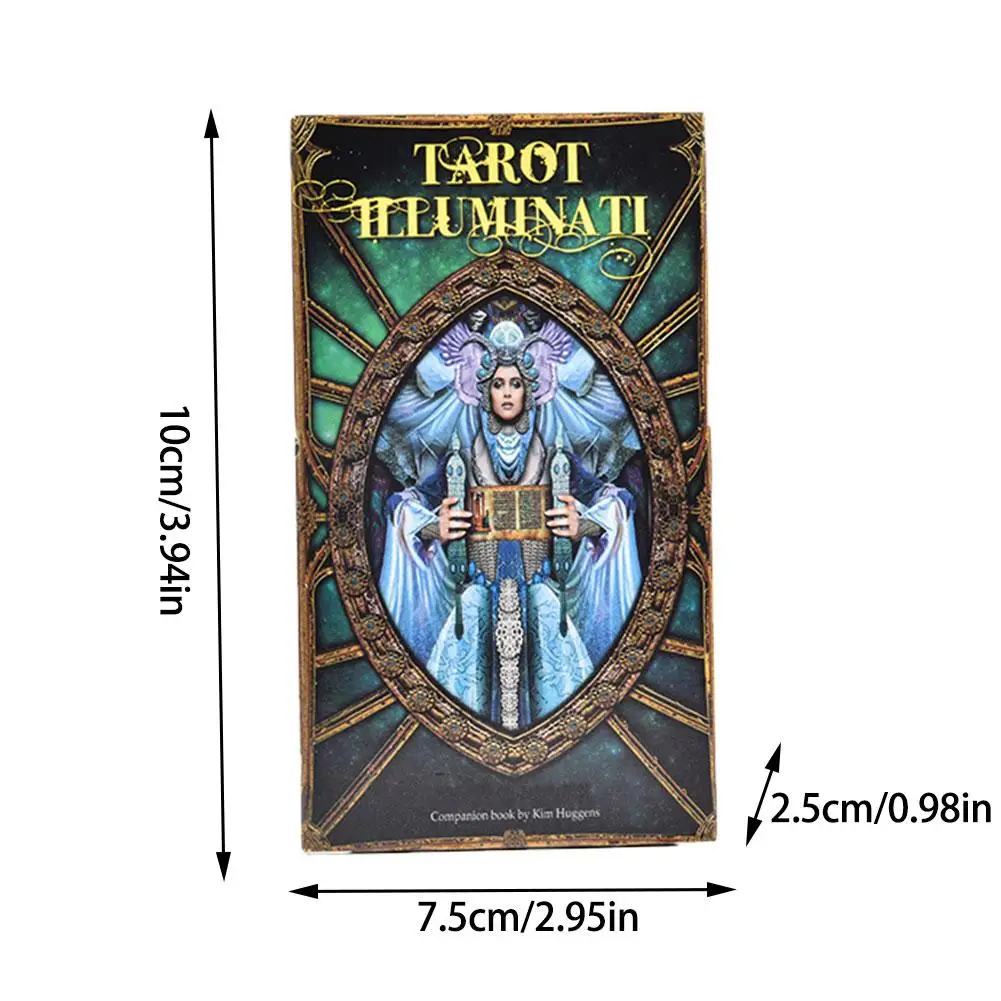 78Pcs English Deck Tarot Illuminati Kit Tarot Cards Table Deck Games For Family Party Playing Card Board Game Entertainment Gift