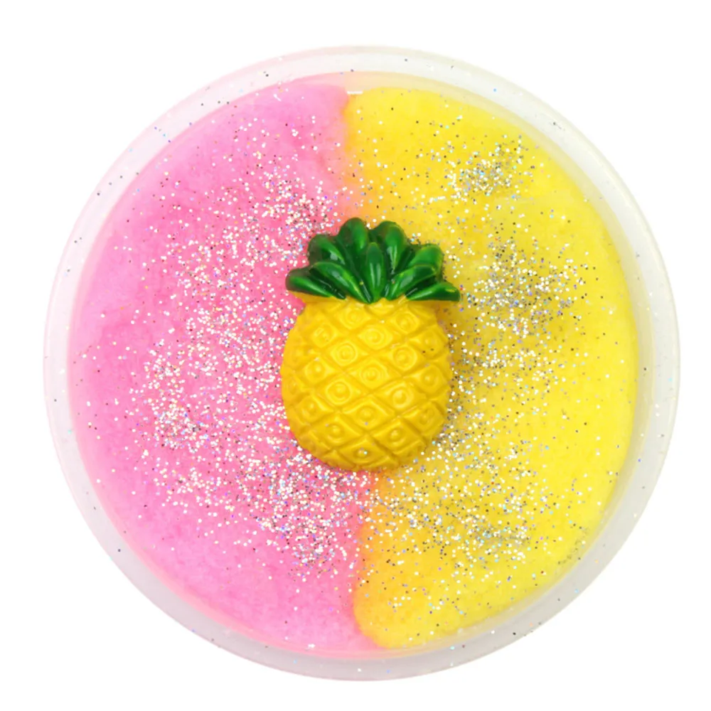 Colorful Mixing Cloud Cotton Candy Slime Fluffy Polymer Anti Stress Slime Sludge Cotton Mud Toy Toys For Children #A