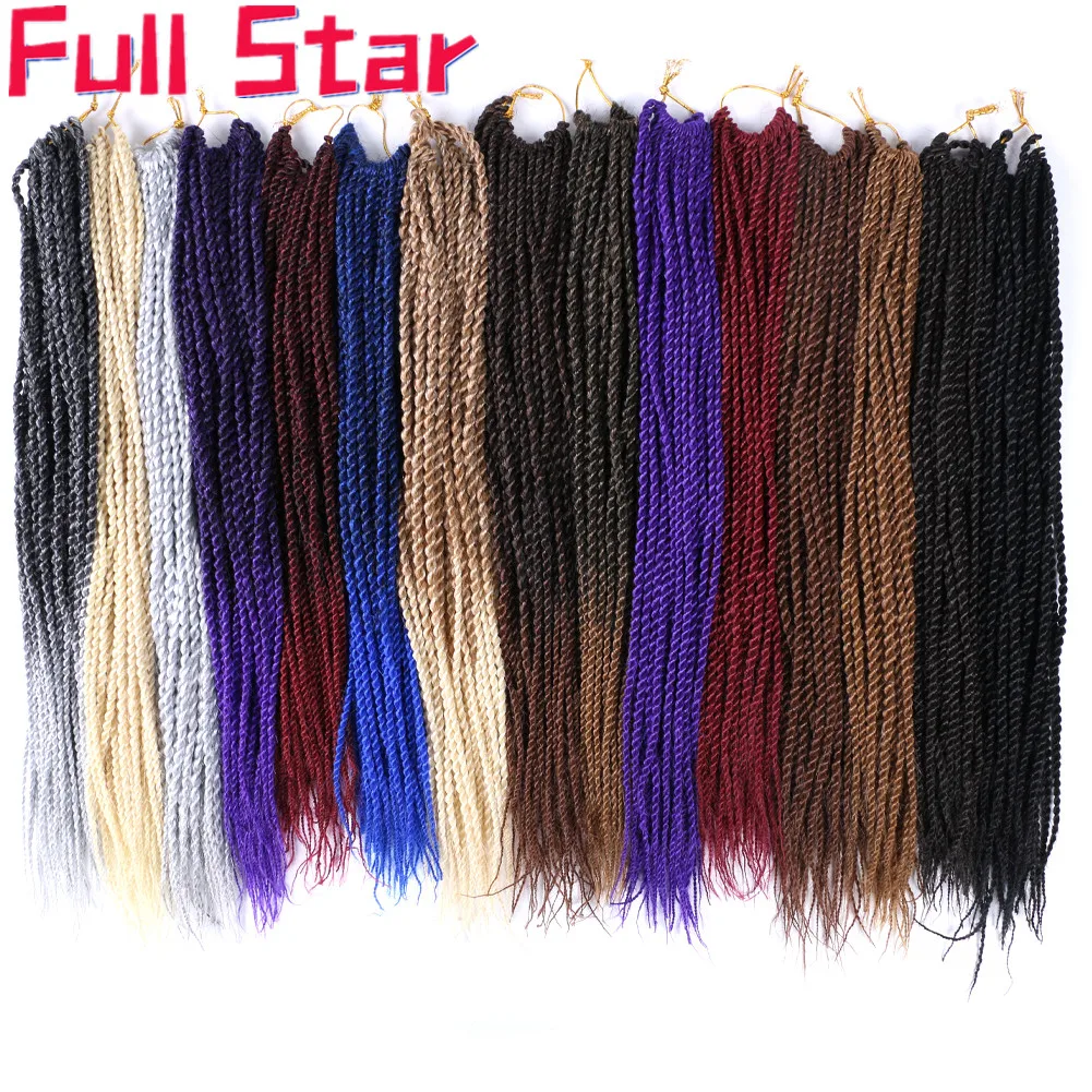Full Star Senegalese Crochet Twist Braids Hair 14&ldquo; 18