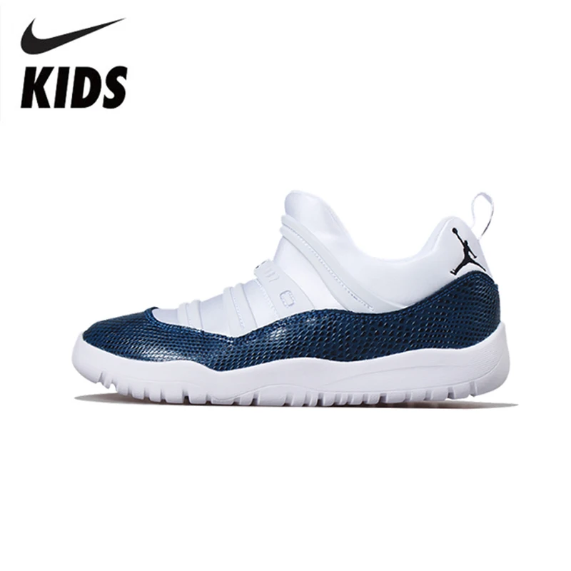 Cena AIR JORDAN 11 LITTLE FLEX oryginalne dziecięce buty oddychające lekkie dziecięce buty do biegania sportowe trampki # BQ7101