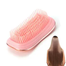 Расческа Щетка Мягкая головка массажный инструмент для волос Гальванизированный портативный домашний салон душ практичный