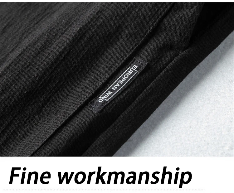 VOGUELEO Men Cotton Pants Breathing-Pant Male High Quality Trousers Classics Straight Casual Fashion Four Color Chooise